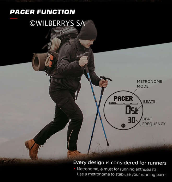 Tactical watch compass, carbon fiber North Edge mountain Alps watch black nylon