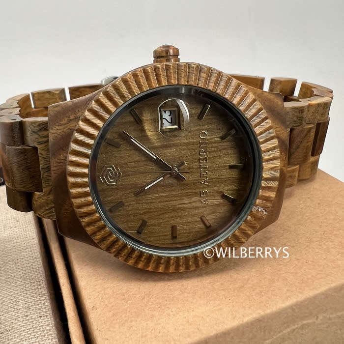 AB AETERNO ITALY Mens Premium Luxury Swiss movement Green Sandalwood watch