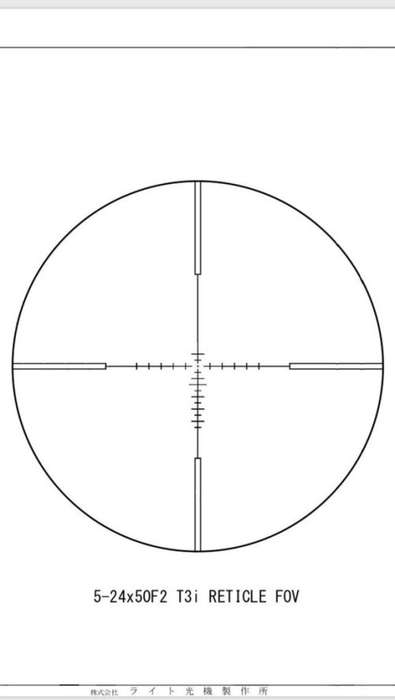 RUDOLPH OPTIC / SCOPE - V1 5-25x50 RIFLESCOPE 30MM TUBE WITH T3 ILLUMINATED RETICLE