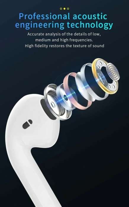 TWS Bluetooth Earpods. Compatible With Android, iOS, Windows and Mac OS. Bluetooth 5.0