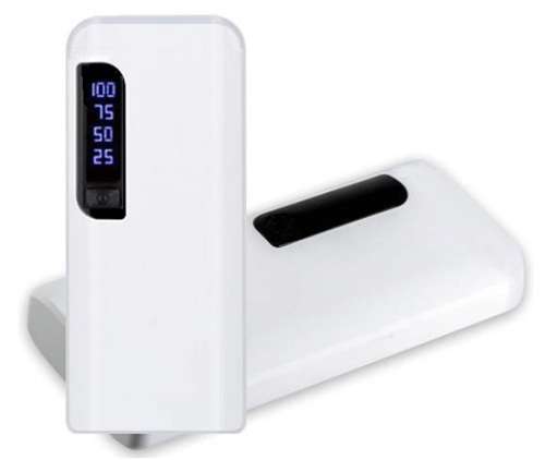Universal 10 000mAh Power Bank with Built in Lamp. 3 x USB ports. Assorted colors available.