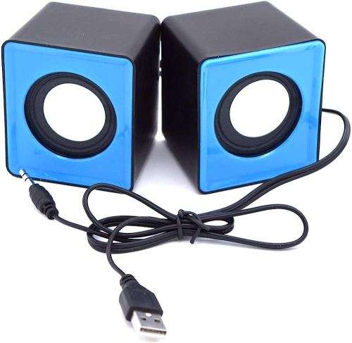 Multimedia Speaker System. For Pc, Laptop, Phone, Tv Box ect. Available in blue color.