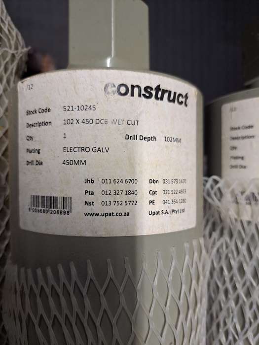 Eibenstock core drill PLD160 c/w water tank and 27 different sizes diamond core drills