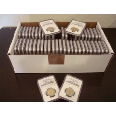 **BOX OF 50** --- GRADED MANDELA R5 BIRTHDAY COINS MS66