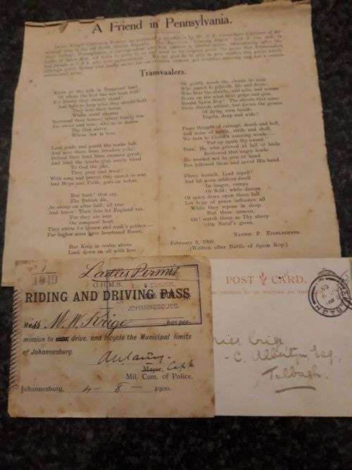 CORRESPONDENCE FROM AROUND THE WORLD IN 1900