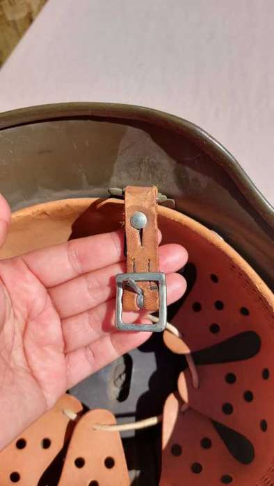 GERMAN M53 POLICE (BGS or Bundesgrenzschutz) STAHLHELM (STEEL HELMET) FROM THE 1950S SIMILAR TO WW2