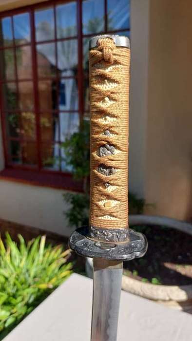 SAMURAI WAKIZASHI SWORD WITH WOODEN SCABBARD WELL MADE BUT WITH BLUNTED BLADE MADE IN JAPAN