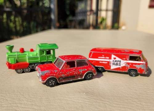 TWO RARE MAJORETTE (MATCHBOX OF FRANCE) DIE CASTS FROM THE 1970S AND A VERY RARE 1969 PLAYART MINI