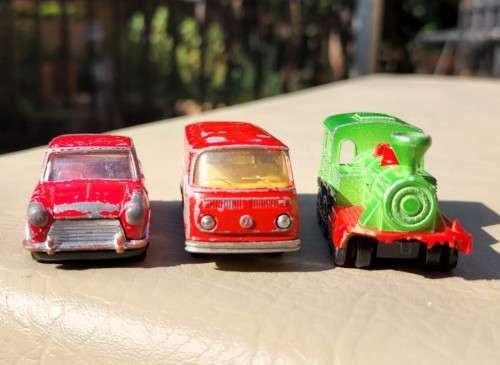 TWO RARE MAJORETTE (MATCHBOX OF FRANCE) DIE CASTS FROM THE 1970S AND A VERY RARE 1969 PLAYART MINI