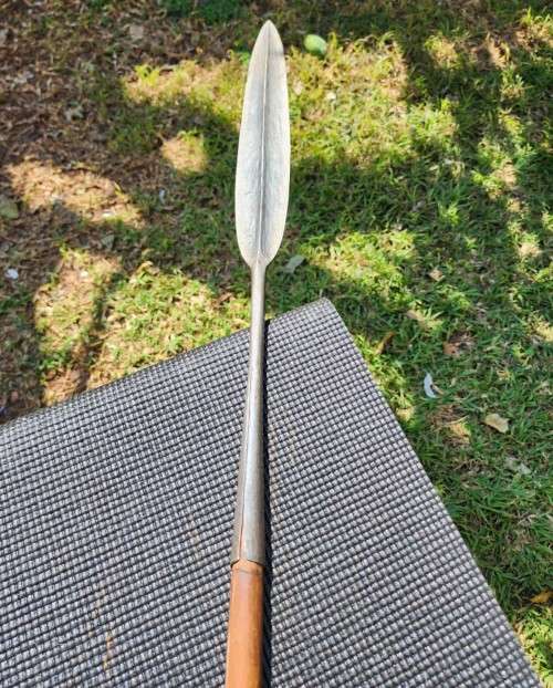 FABLED MASAI KENYA 3-PIECE LION SPEAR OVER 2M LONG! 3RD OF 3 ON AUCTION