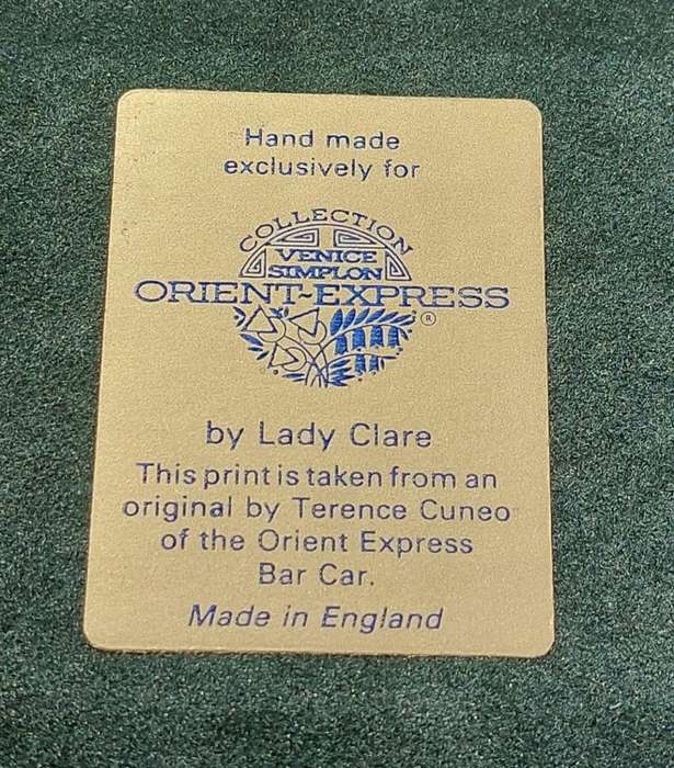 ORIENT EXPRESS BAR CAR COASTERS SET FROM THE SECOND MOST FAMOUS TRAIN ON EARTH