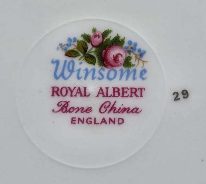 Royal Albert 1966-1980 Winsome Pattern (Small Pink Roses) Two Handled Cake Plate