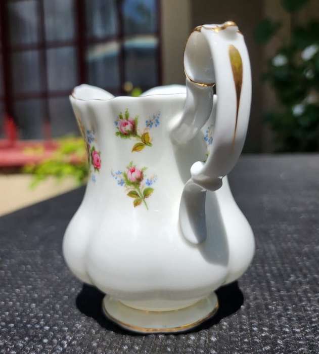 Royal Albert 1966-1980 Winsome Pattern (Small Pink Roses) Creamer and Sugar Pot