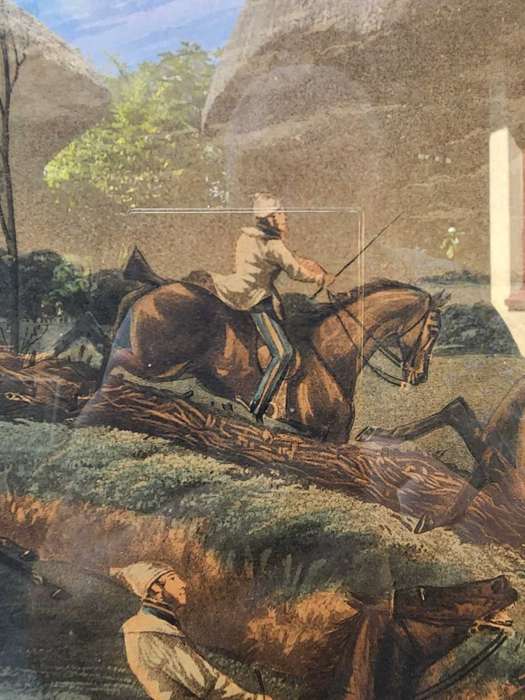 Plate II First Steeple-Chase On Record 1839 Very Rare Original Coloured Aquatint Henry Alken