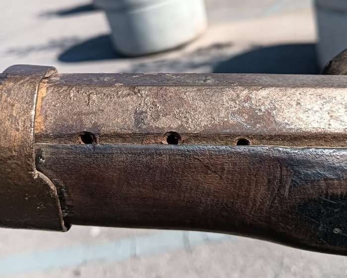 Antique Moorish Muzzle Loading Percussion Rifle - DEACTIVATED! (Holes bored in muzzle - see photo)