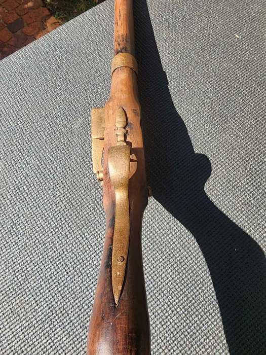 Antique Moorish Muzzle Loading Percussion Rifle - DEACTIVATED! (Holes bored in muzzle - see photo)