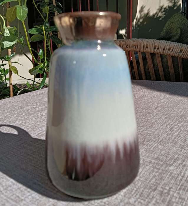 RARE Eye-Catching 1950s Bay Keramik German Melting Glaze Ceramic Pitcher Vase of HIGH QUALITY