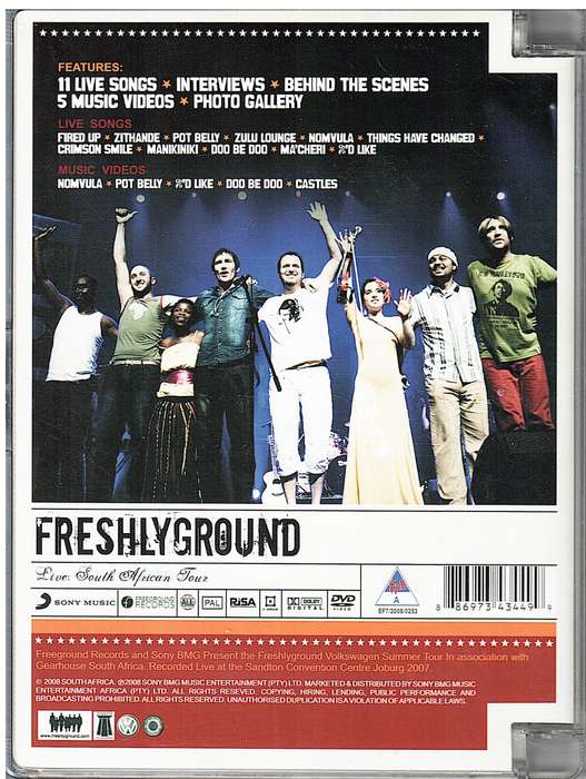 Freshlyground - Live South African Tour 2007 DVD