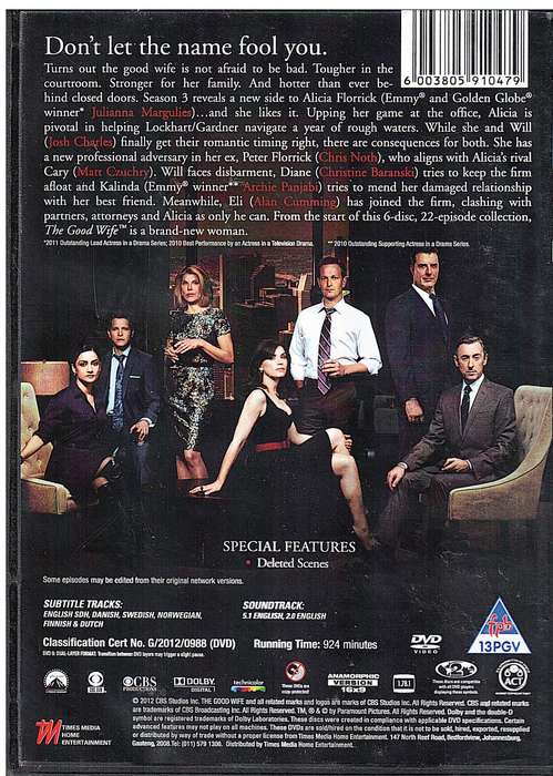 The Good Wife Season 3 6 DVD Box
