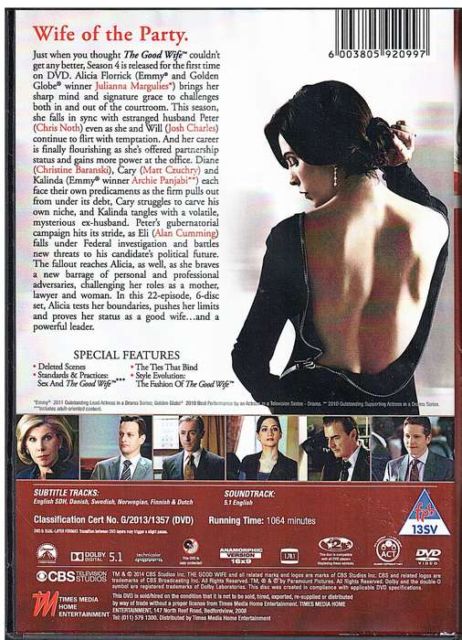 The Good Wife Season 4 6 DVD Box