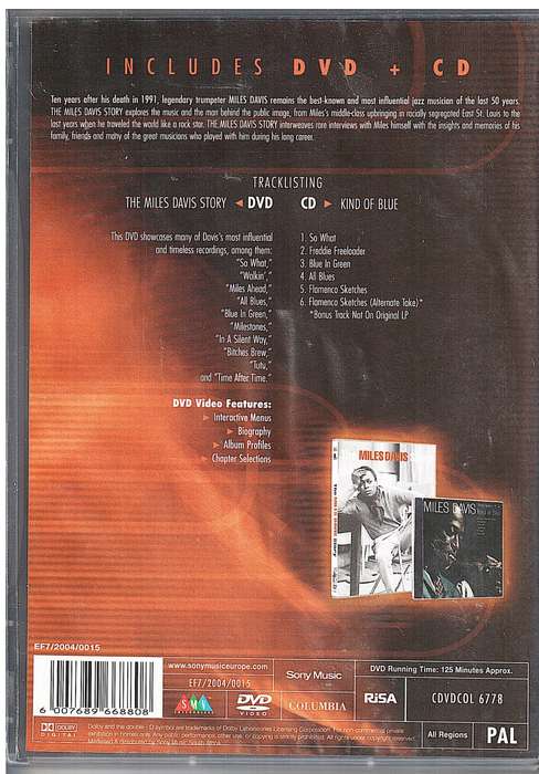 Miles Davis - `The Miles Davis Story` DVD + `Kind of Blue` CD Set