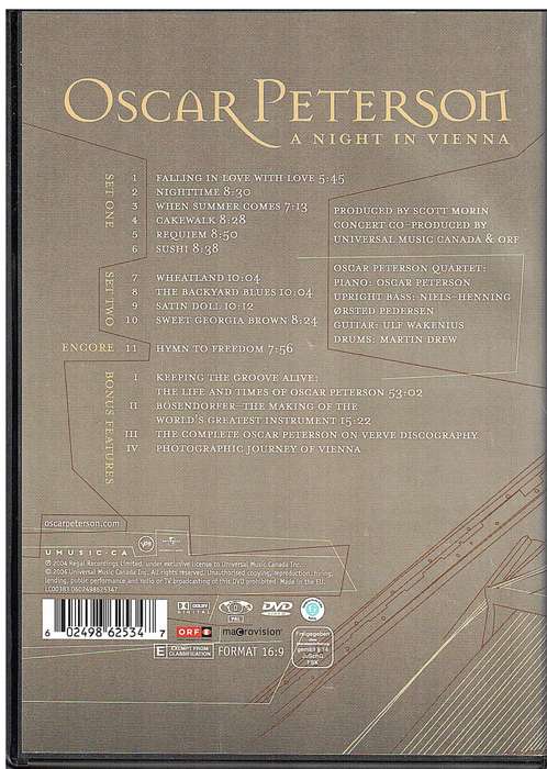 Oscar Peterson - A Night in Vienna DVD