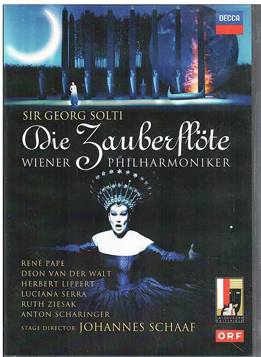 Mozart - Die Zauberflote (Sir Georg Solti with Wiener Philharmoniker) 2 DVD Set