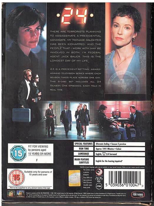 24 Season One 6 DVD Collection