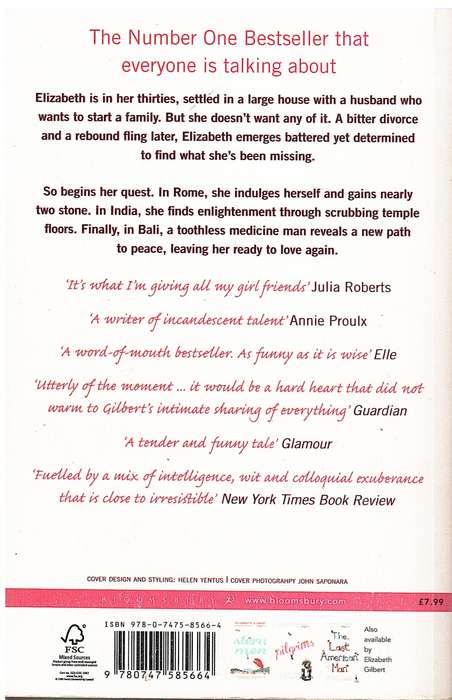 Eat Pray Love - Elizabeth Gilbert