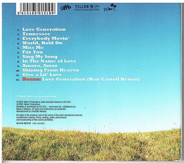 Bob Sinclar - Western Dream CD (Digipak) (BELGIAN IMPORT)