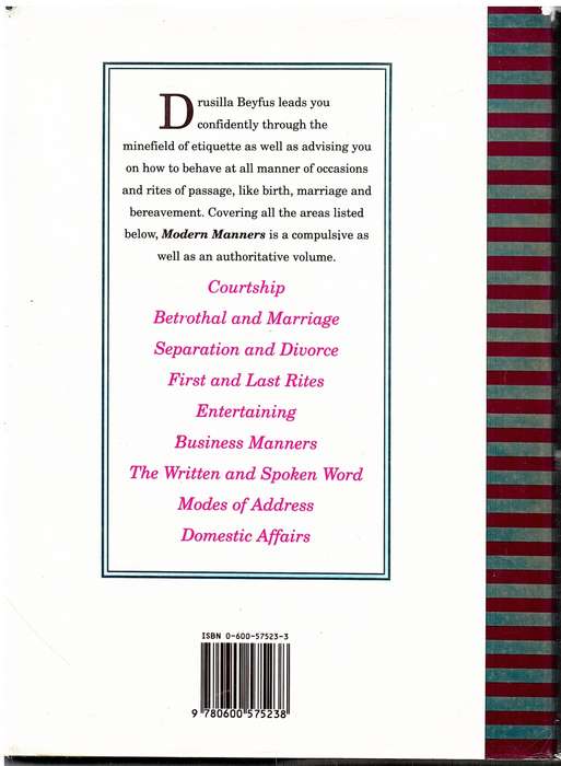 Modern Manners: The Essential Guide to Living in the `90s - Drusilla Beyfus