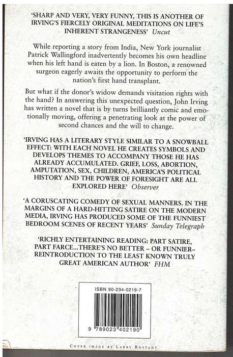 The Fourth Hand - John Irving [In English, but Dutch Printing]