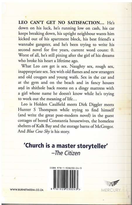 Blue Cow Sky - Peter Church [INSCRIBED BY AUTHOR]