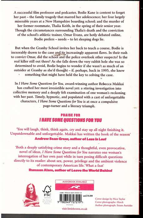 I Have Some Questions For You - Rebecca Makkai