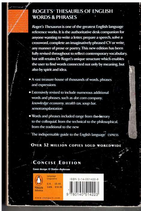 Roget`s Thesaurus of English Words & Phrases (Concise Edition) - Betty Kirkpatrick (Ed.)