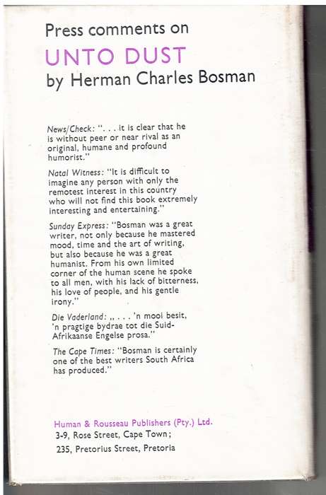 Bosman at His Best: A Selection from the Writings of Herman Charles Bosman