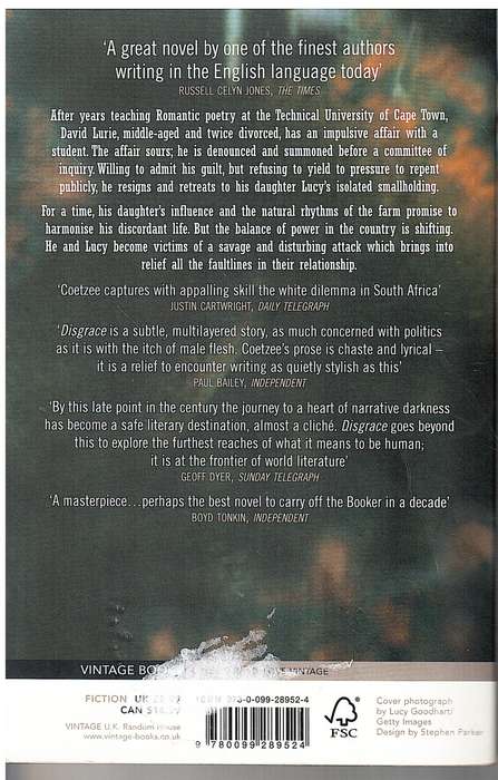 Disgrace - JM Coetzee