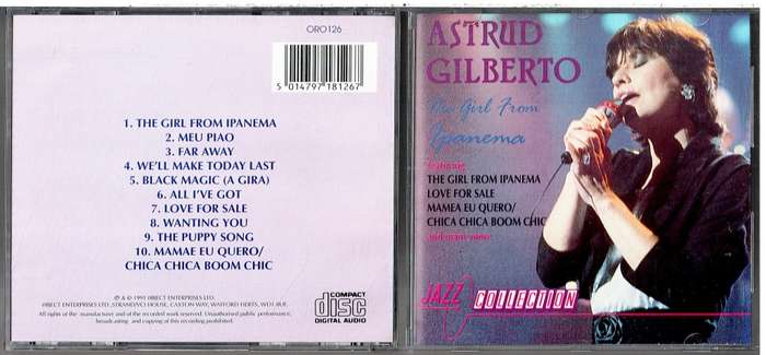 Astrud Gilberto - The Girl From Ipanema CD [Jazz Collection]