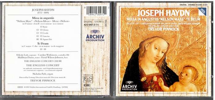 Joseph Haydn: "Nelson Mass"/Te Deum CD - English Concert & Choir, Trevor Pinnock (cond.)