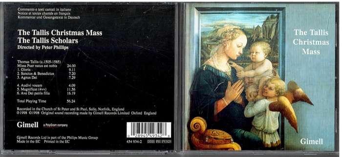 The Tallis Scholars - The Tallis Christmas Mass CD