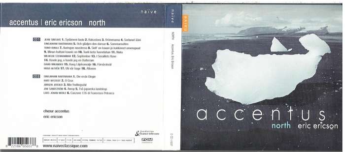 Accentus & Eric Ericson - North 2 CD Digipak