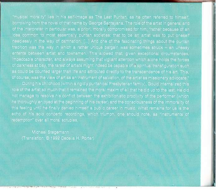 Bach: Keyboard Concertos, Vol. II - No.2 In E Major/No.3 In D Major/No.7 In G Minor - Glenn Gould CD