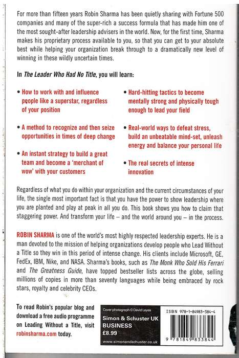 The Leader Who Had No Title - Robin Sharma