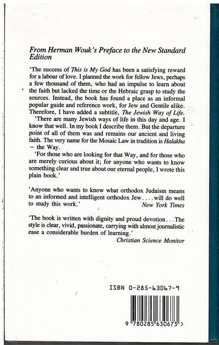 This is My God: The Jewish Way of Life - Herman Wouk