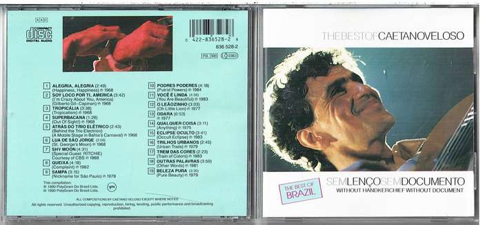 Caetano Veloso - The Best of Caetano Veloso: Sem Lenco Sem Documento