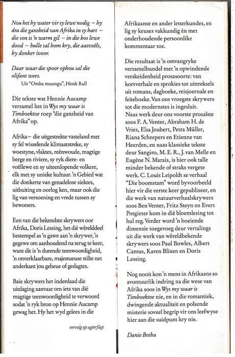 Wys My Waar Is Timboektoe: 'n Persoonlike Reis deur Afrika - Hennie Aucamp (samesteller)