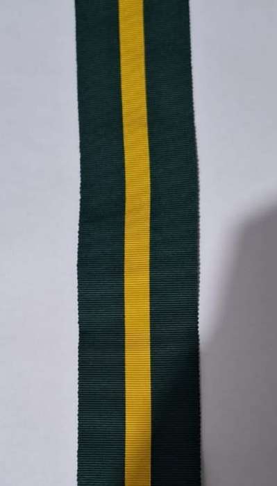 Territorial/Efficiency Decoration Full Size Medal Ribbon per 6`(150mm) piece
