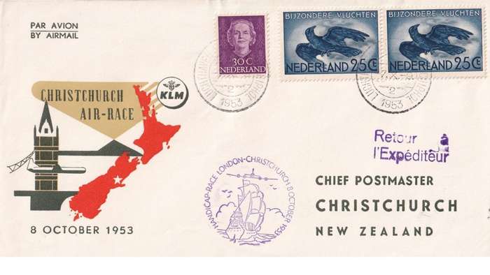Air Mail, Holland, NZ.