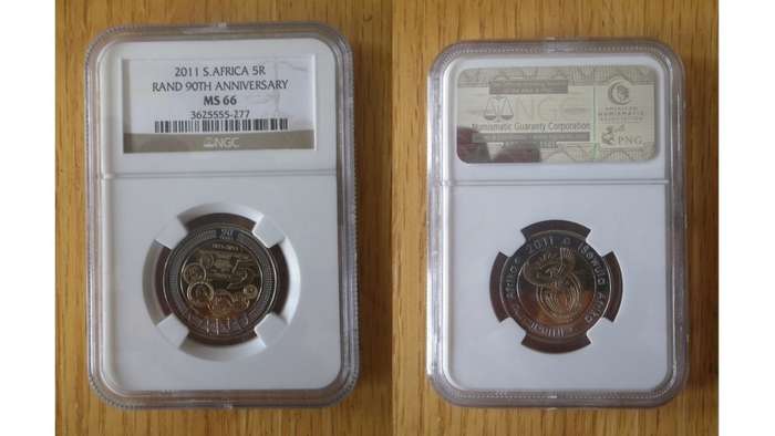 Nelson Mandela and Inauguration proof coins.