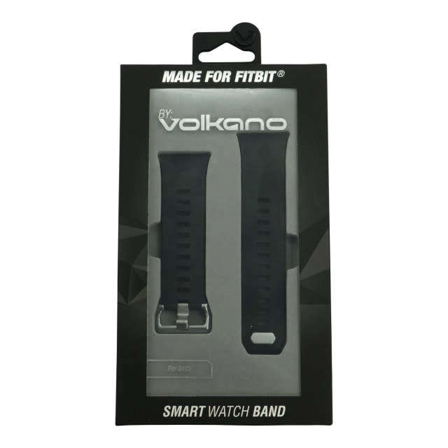 Volkano Smart Watch Band - Silicone - Fitbit Ionic Large - Black